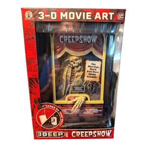 Creepshow 3DEEP VHS 3D Movie Art Display Culturefly Scary Creepy New Sealed